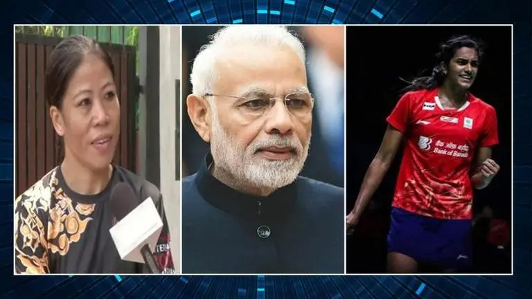 Mary Kom and PV Sindhu laud PM Modi's intitiative to empower women Mary Kom