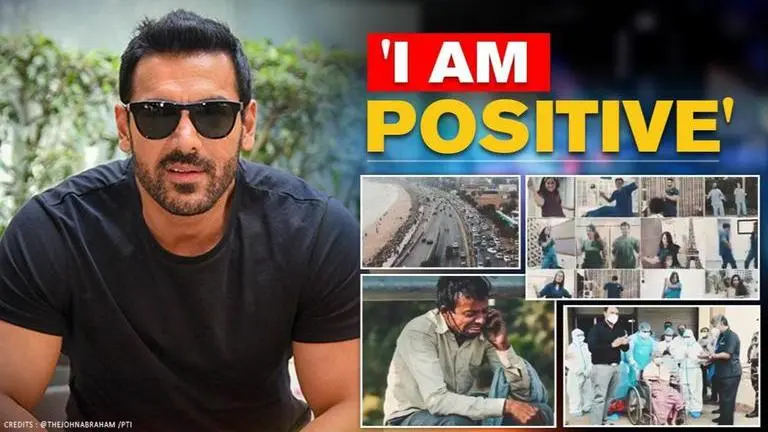 John Abraham spreads positivity through a video, says 'we will live well' John Abraham spreads hope with 'I am Positive' video, says 'we will live well'