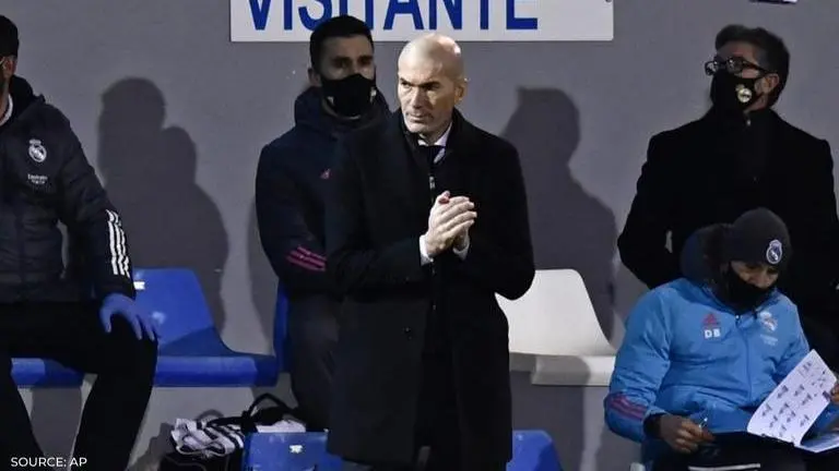 Zidane caught SMIRKING as Real Madrid suffer humiliation against Alcoyano in Copa del Rey zidane