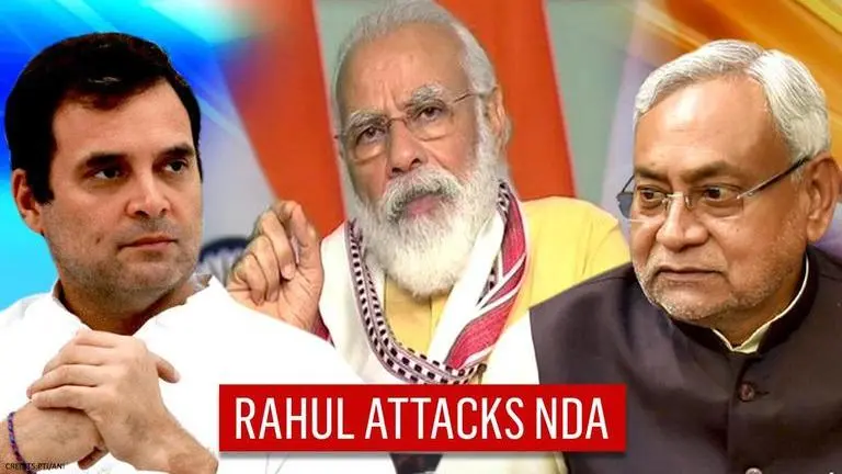 'Modi, Nitish silent on farmers, workers': Rahul Gandhi attacks NDA on election day Bihar elections