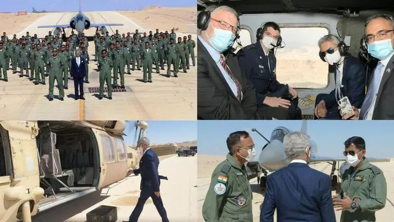 EAM Jaishankar meets IAF members participating in 'Blue Flag exercise' in Israel S Jaishankar