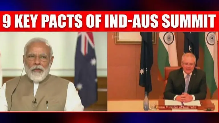Summit virtual but MoUs real, India-Aus sign 9 agreements amid Modi-Morrison camaraderie PM Modi