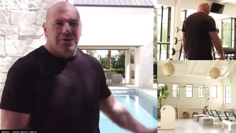 Mirror cum TV, Infrared LED bed, Cold plunge: UFC Prez Dana White's insane gym and kitchen Dana White house