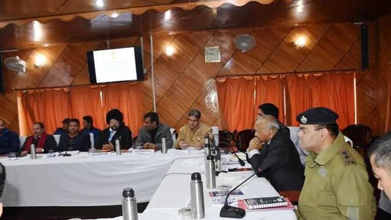 Lt. Governor RK Mathur holds meetings with delegations in Ladakh Lt. Governor