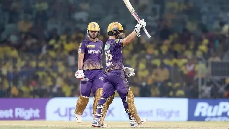 Nitish Rana, Rinku Singh guide Kolkata Knight Riders to 6-wicket win over Chennai Super Kings