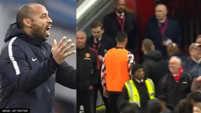 Thierry Henry reacts to Cristiano Ronaldo leaving United vs Spurs clash before full-time Thierry Henry, cristiano Ronaldo
