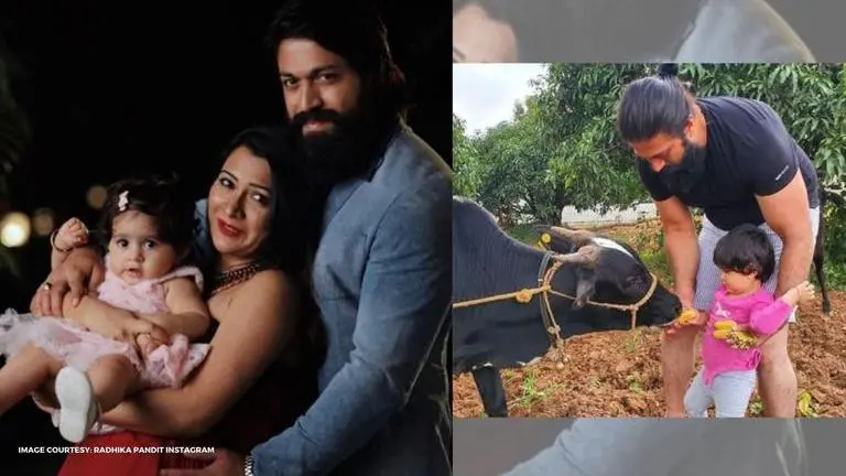 'KGF' star Yash spends family time with wife Radhika and daughter Arya at their farmhouse KGF