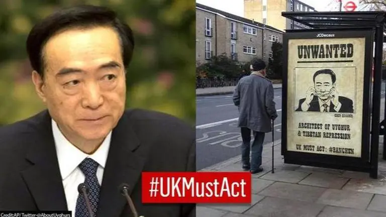 Rights groups flood UK streets with billboards demanding arrest of China's Chen Quanguo Tibetan repression