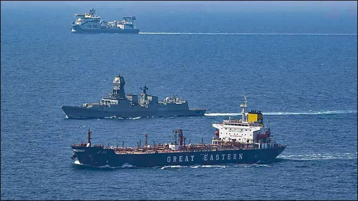 10 Indian Warships in Arabian Sea with Focus on Somali Coast to Counter Piracy & Drone Threats INS Chennai during the recent rescue operation to save Indian sailors from pirates near the Gulf of Aden.