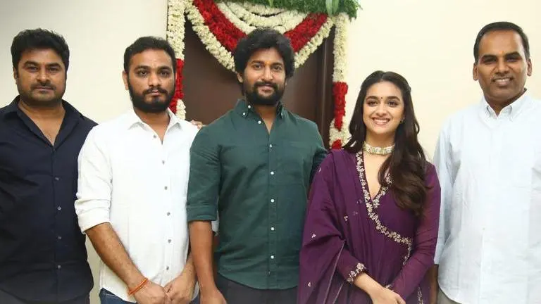 'Dasara': Nani and Keerthy Suresh launch their upcoming film with pooja ceremony; See Pics dasara