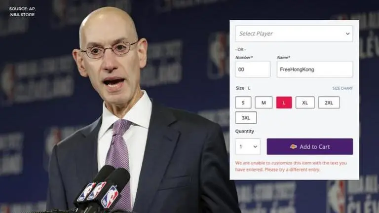 NBA store bans #FreeHongKong on customised jerseys, allows 'kill cops', anti-Semitic texts NBA