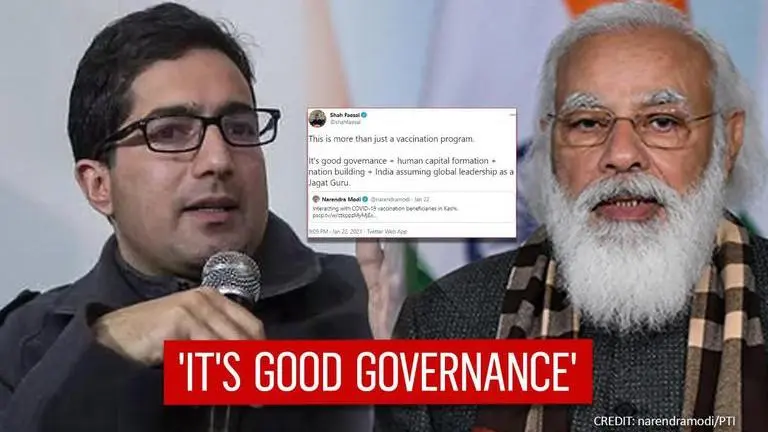 Shah Faesal breaks long silence, praises India's COVID vaccination program under PM Modi Covid-19 vaccine