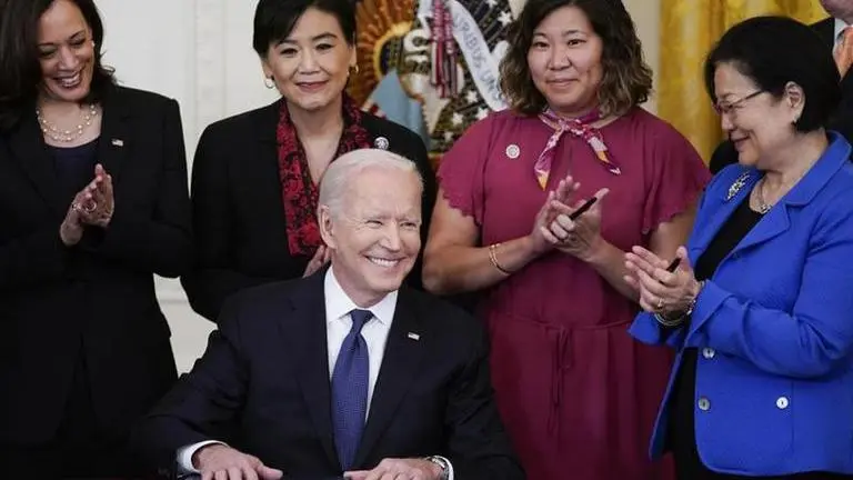 Joe Biden signs COVID-19 Hate Crimes Act to counter violence against Asian-Americans Biden
