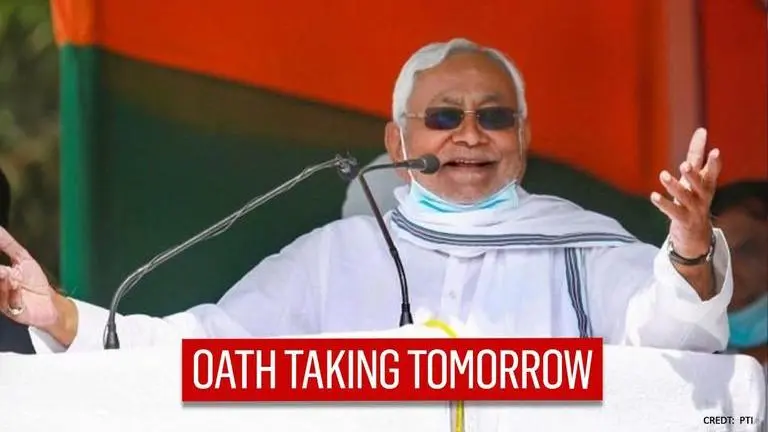 Nitish Kumar elected NDA legislature party leader; to take oath as Bihar's CM on Monday Bihar