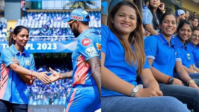WATCH VIDEO: Harmanpreet Kaur walks out to the toss with Suryakumar Yadav during MI vs KKR Harmanpreet Kaur