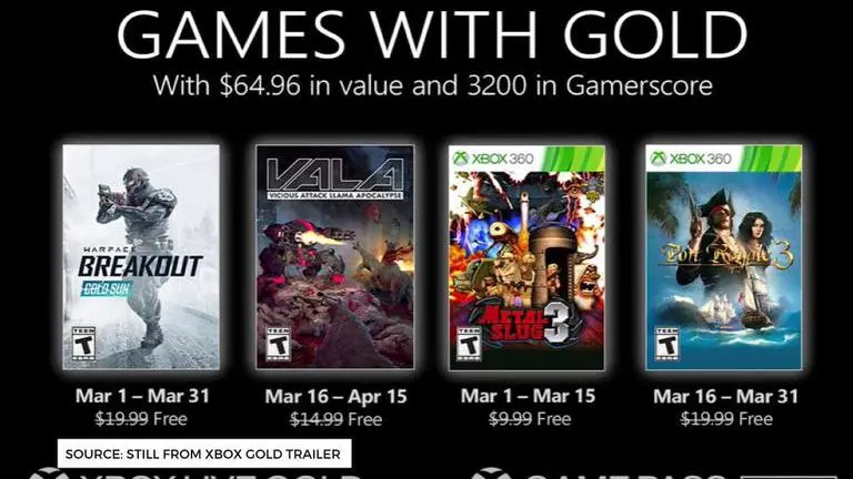 xbox games with gold