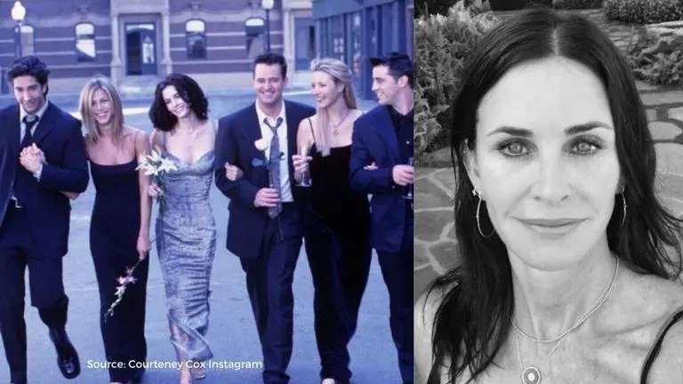Courteney Cox posts a behind-the-scenes video of her recreating the 'turkey scene'; Watch courteney cox
