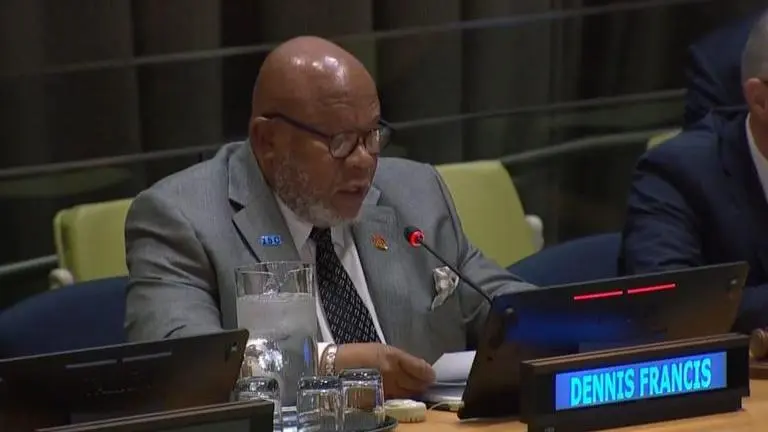 Trinidad's Dennis Francis elected next leader of UN General Assembly Dennis francis Trinidad