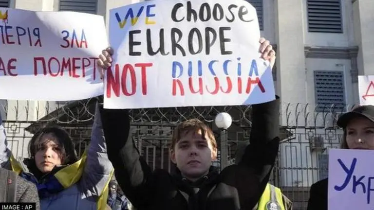 Germany's Central Berlin witnesses protest against weapon supply to Ukraine Representative Image