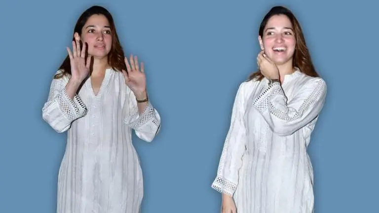 Tamannaah Bhatia left speechless after paparazzi request her to dance to Kaavaalaa tamannaah bhatia