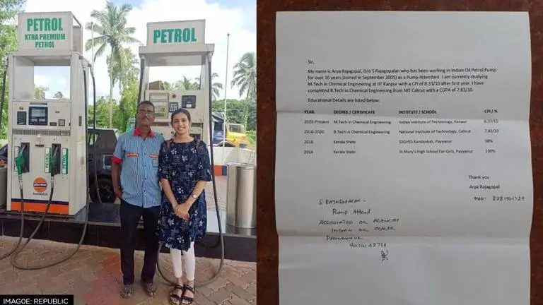 Kerala petrol pump attendant's daughter inspires netizens with her academic excellence Kerala