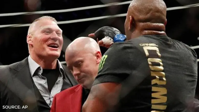 Daniel Cormier expresses wish to fight WWE icon Brock Lesnar at WrestleMania daniel cormier