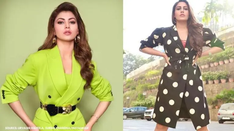 Urvashi Rautela or Surbhi Chandna: Who styled the coat dress better? Urvashi Rautela