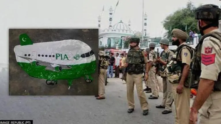 PIA-marked aircraft-shaped balloon recovered in Jammu & Kashmir's Nowshera sector, Rajouri Pakistan