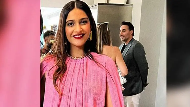Sonam Kapoor wears pink-hued cape dress worth Rs 2.5 lakh at her baby shower; All about it sonam kapoor
