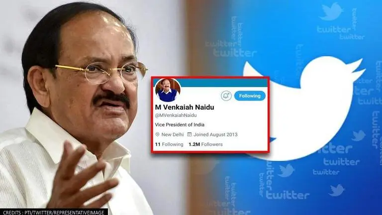 Twitter withdraws 'blue tick' from VP Venkaiah Naidu's account; restores it after backlash Venkaiah Naidu, Twitter