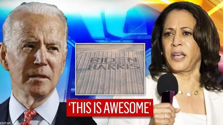 North Dakota farmer's incredible 'plough art' in support of Biden, Harris wins internet North Dakota
