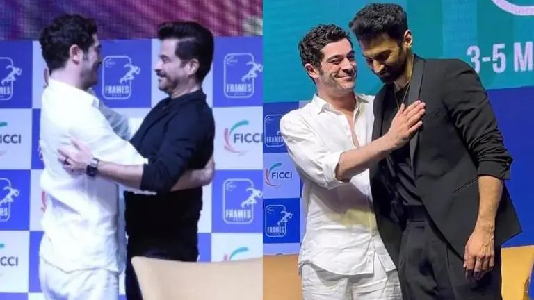 Burak Deniz meets Anil Kapoor, Aditya Roy Kapur on his first India visit burak deniz