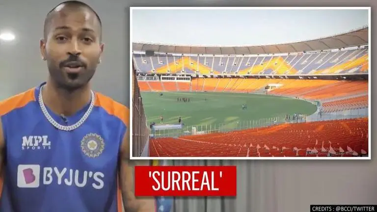 'Surreal': Hardik Pandya hails Motera Stadium ahead of India's D/N Test against England Hardik Pandya