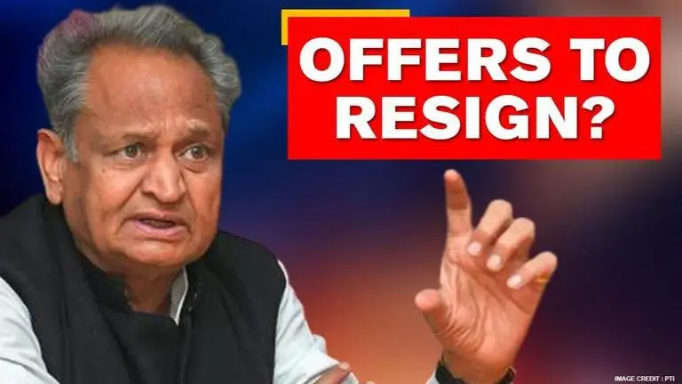 Ashok Gehlot offers to resign after Sachin Pilot retuns to Congress fold: Sources Rajasthan