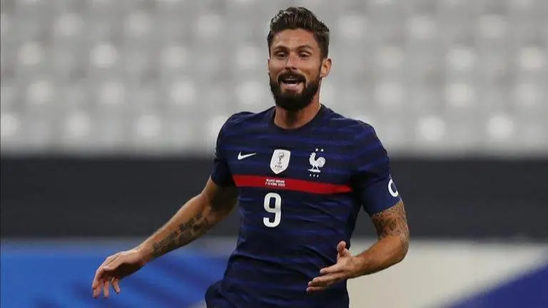 Giroud scores twice as France beats Ukraine 7-1 in friendly