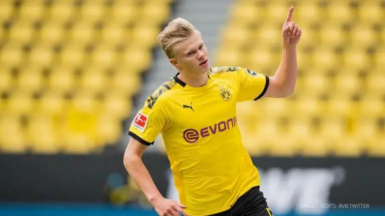 Erling Haaland's awkward robotic interview following Dortmund win leaves fans puzzled erling haaland