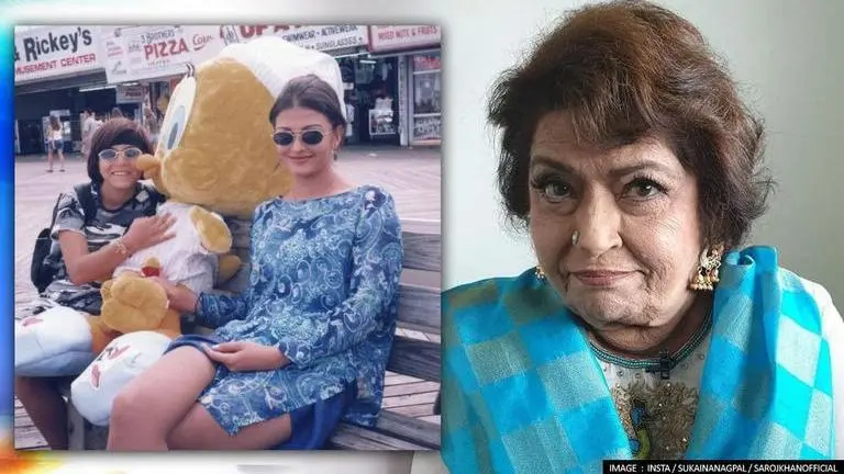 Aishwarya Rai's unseen pics shared by Saroj Khan’s daughter makes fans nostalgic Aishwarya Rai, Aaradhya, Saroj Khan, Sukaina Nagpal