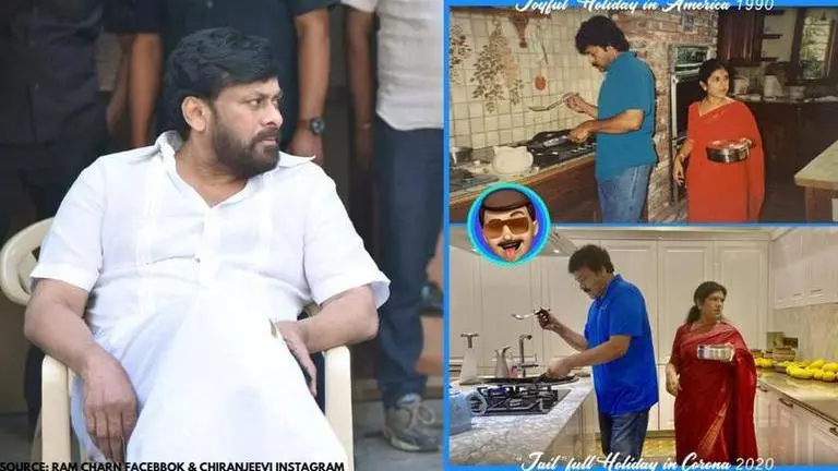 Chiranjeevi recreates old pic as he gets hit by '90s nostalgia'; says 'Things remain same' Chiranjeevi