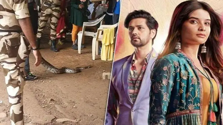 Python enters Ghum Hai Kisikey Pyaar Meiin set, Shakti Arora shares video Python