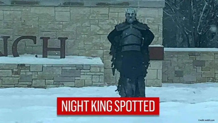 'Night King' from Game of Thrones spotted in Texas amid snow, people demand a spinoff Game of Thrones