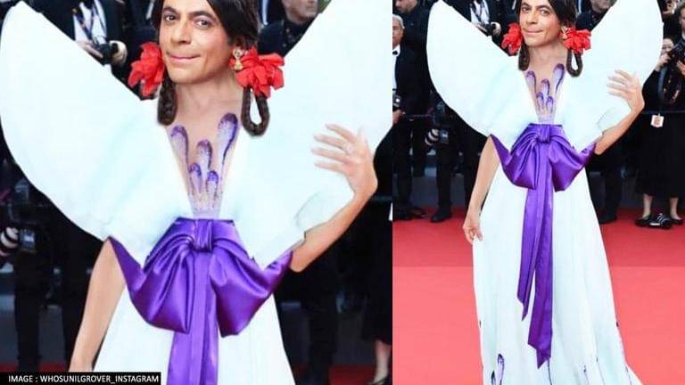 Did gutthi attend cannes 2022? Sunil grover's post leaves hina khan, mouni roy in splits