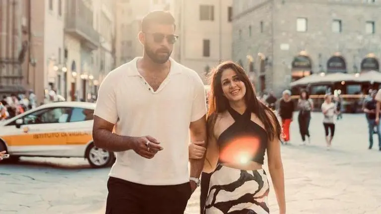Varun Tej, Lavanya Tripathi walk hand-in-hand in this photo from vacation after engagement Varun Tej