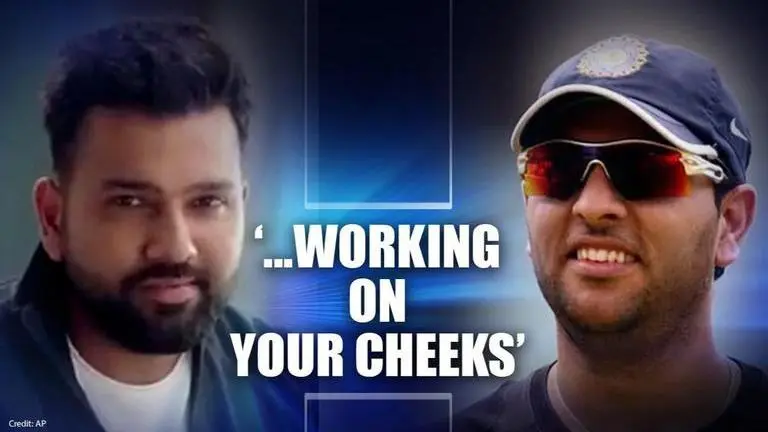 'Looks like it's working on your cheeks': Yuvraj Singh hilariously trolls Rohit Sharma Yuvraj