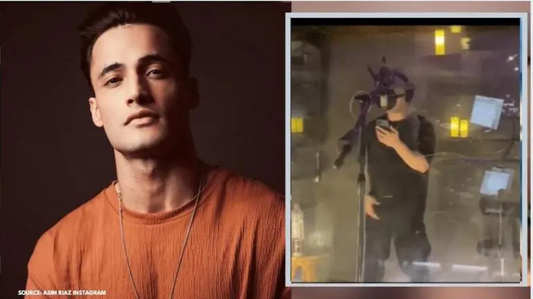 Asim Riaz turns rapper? Actor drops hints about upcoming project from studio with video Source: Asim Riaz Instagram