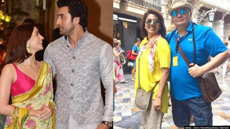 Ranbir Kapoor-Alia Bhatt's Wedding: Neetu Kapoor flaunts Mehendi with Rishi Kapoor's name Ranbir Kapoor