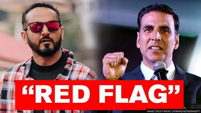 Nikhil Chinapa raises 'red flag' on Akshay Kumar's ad, says 'let me try and fix tweet' Nikhil Chinapa raised a 'red flag' on Akshay Kumar's advertisement about fitness tracker