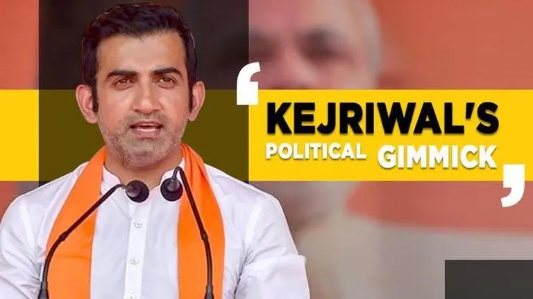 Gambhir slams Kejriwal's Odd-Even scheme, calls it 'political gimmick' Gambhir