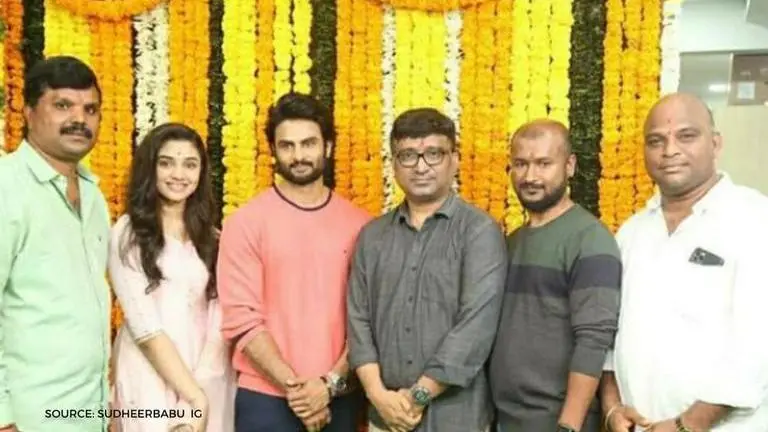 VV Vinayak claps for Muhuratham shot of Benchmark Studios' #Sudheer14 Sudheer Babu