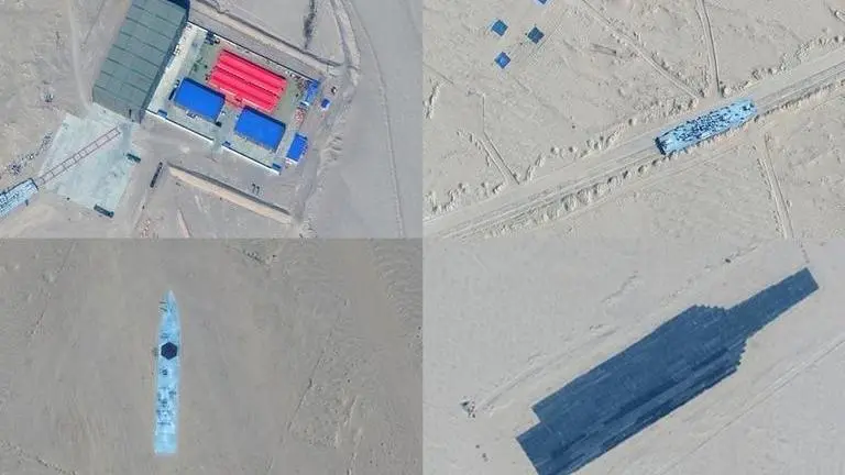 China: Mock-ups of US warships spotted on satellite amid rising South China Sea tensions China