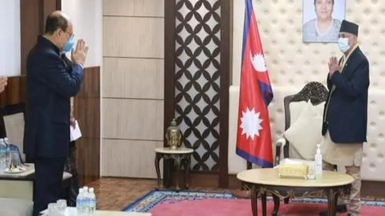 Foreign Secy Shringla meets Nepal PM Oli & President Bidya Devi, agree to advance ties Shringla
